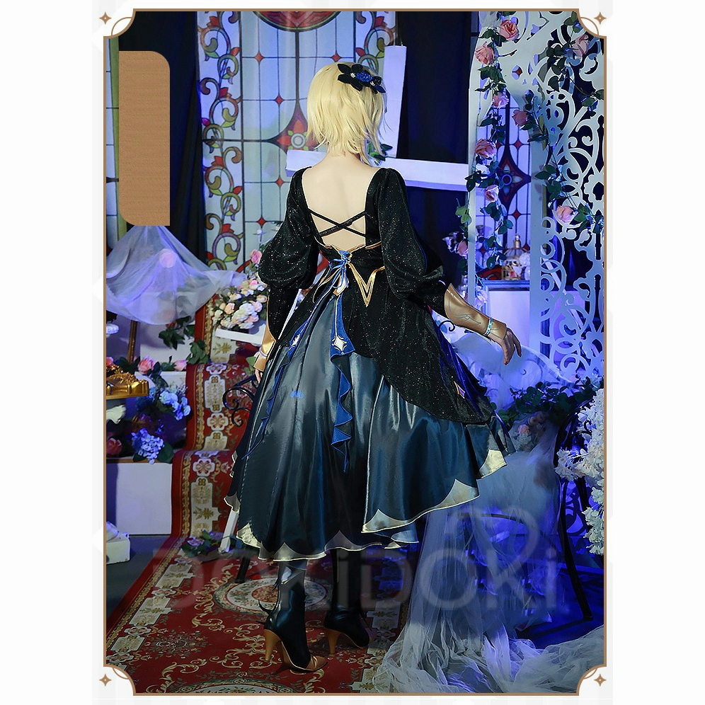 PRE-SALE Game Genshin Impact Fatui Traveler Lumine Doujin Cosplay Costume Lumine Cosplay Costume