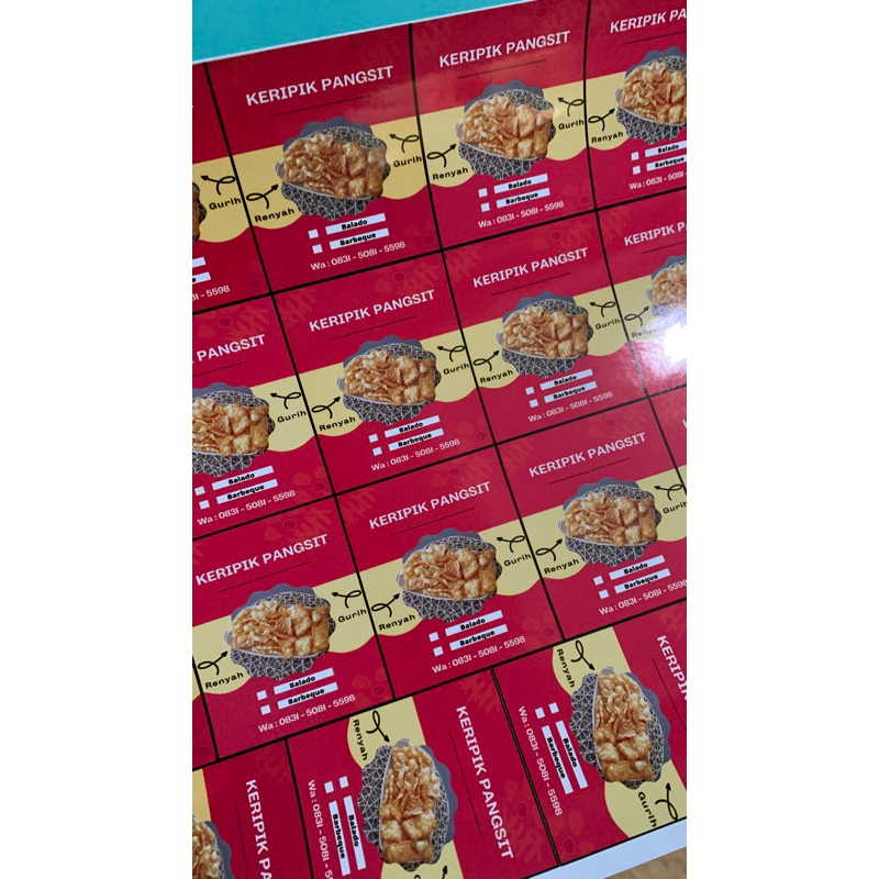 

Cetak stiker logo / stiker olshop / stiker kemasan