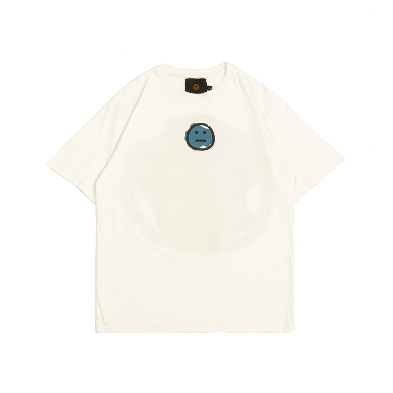 FAITH FADE Small Pokey Broken White Oversized Tee