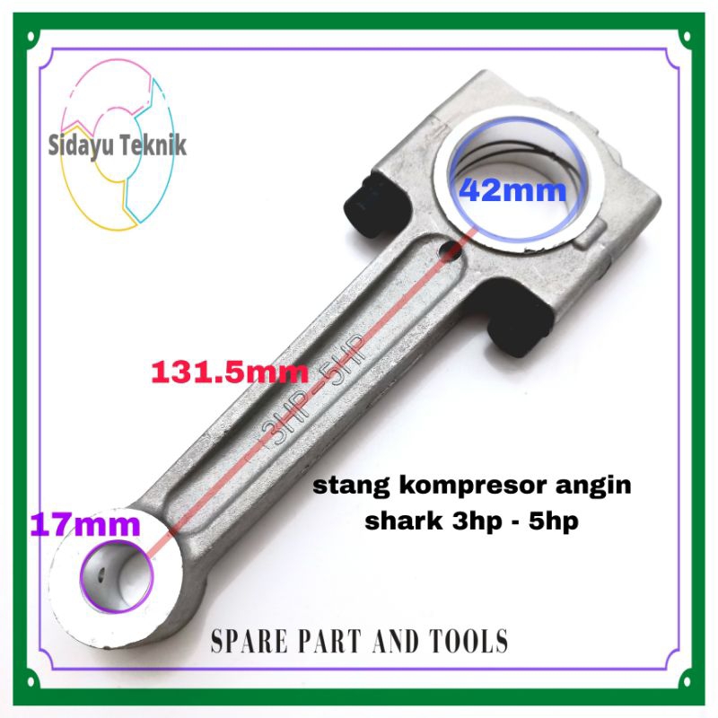 Stang Seher Kompresor Angin Shark 3HP - 5HP