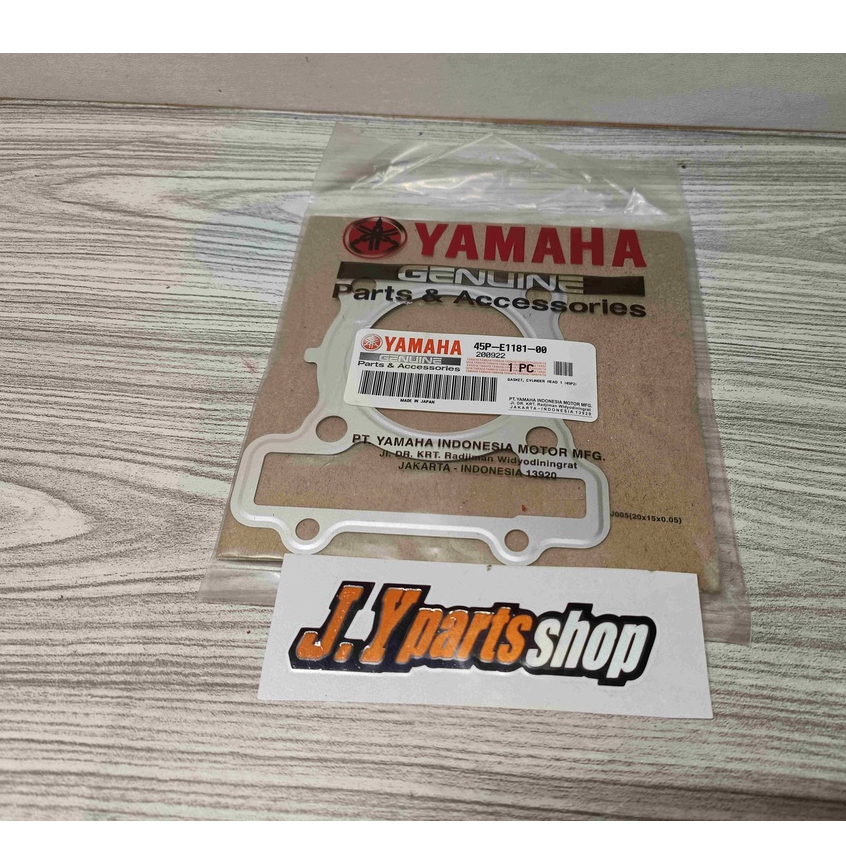 PERPAK PACKING PAKING BLOK HEAD SEHER ATAS BYSON KARBU ORIGINAL YGP 45P-E1181-00