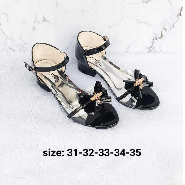 Sandal Anak Perempuan Sandal Kokop Pariasi Hak 3 Cm Sandal Pesta Adella 02