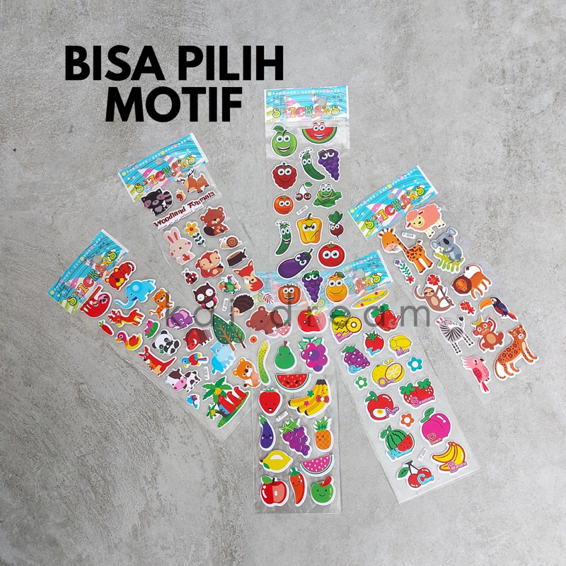 

(Bisa Pilih Motif) Mainan Stiker Timbul Anak