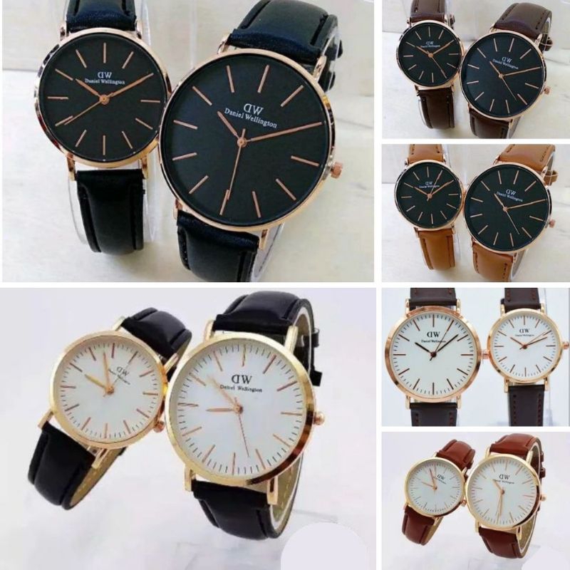 jam tangan pria wanita strap kulit keren