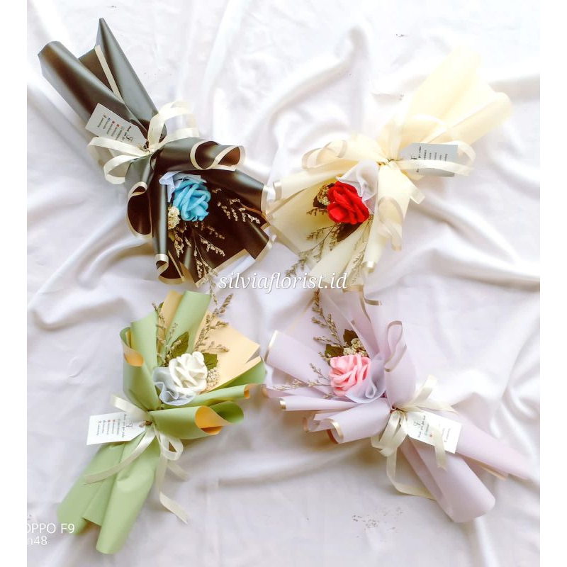 [READY] Single Rose /Buket Single 1 tangkai/Buket Bunga termurah/buket bunga hari guru