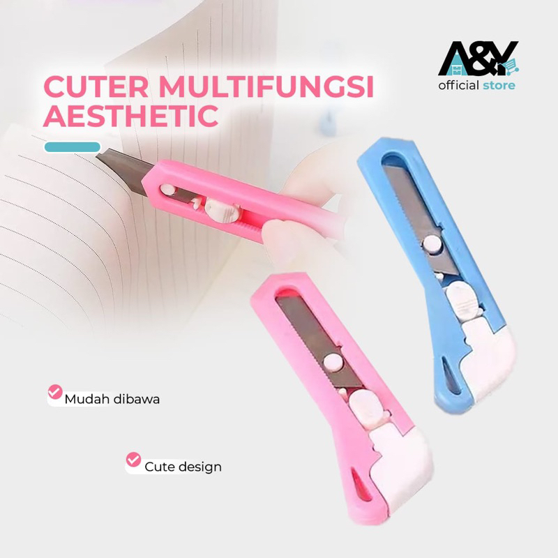 

Cutter Mini Cocok Untuk Traveling Cutting Knife Unik