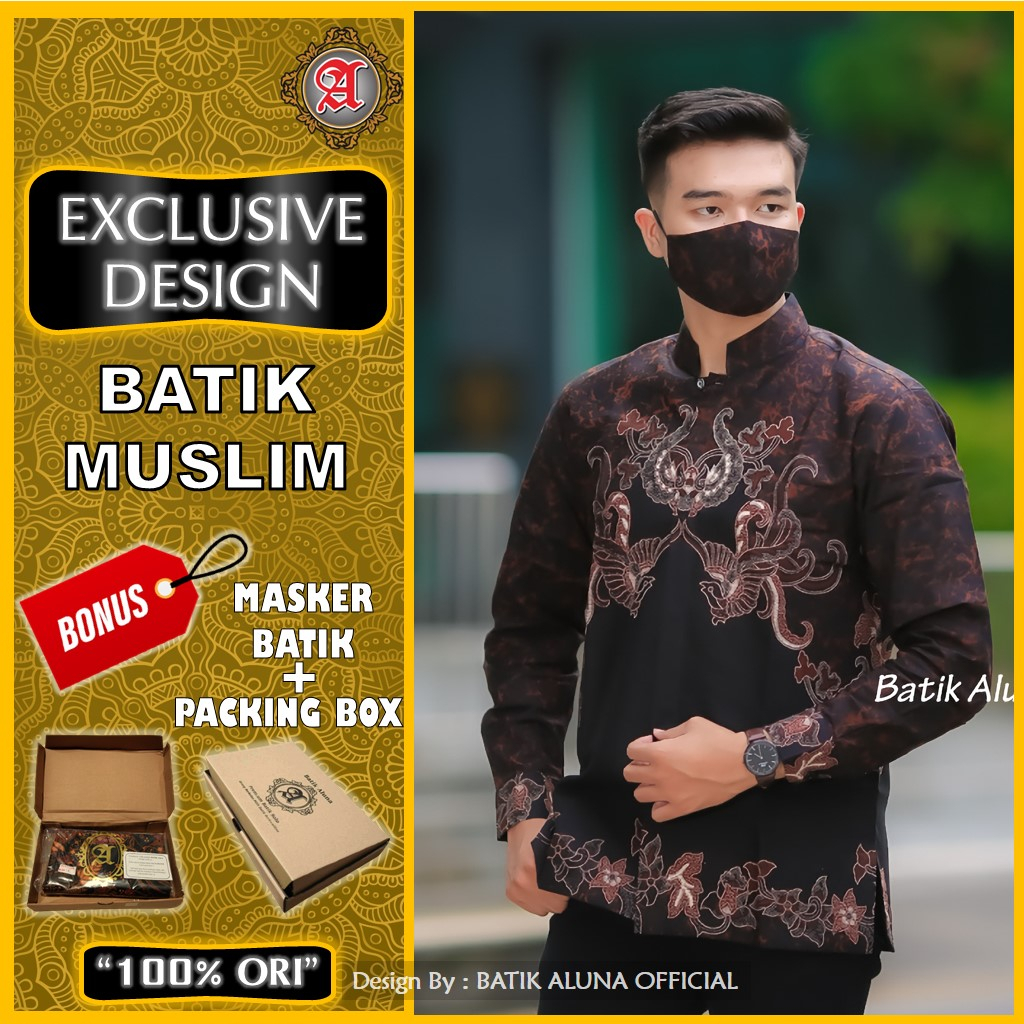 Koko Batik Pria Lengan Panjang Baju Koko Pria Lengan Panjang Baju Batik Pria Lengan Panjang Modern B