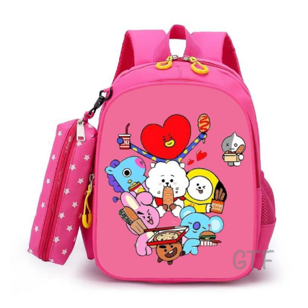 Gtf - Tas Ransel Sekolah Anak Perempuan Motif Kartun Bt2 Lucu Murah Tas Anak Cewek Perempuan Populer 2023