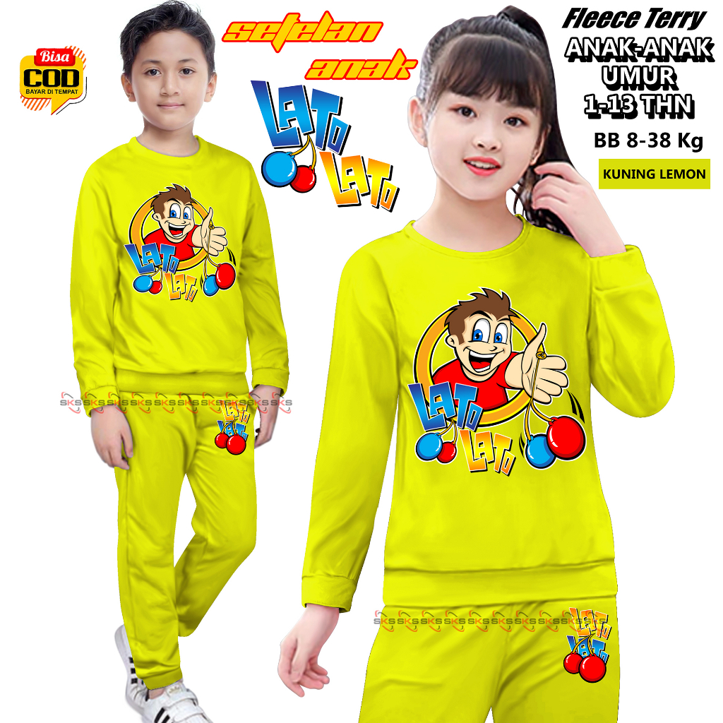 Setelan Anak-anak LATO LATO VIRAL TOP MODEL 00013 BISA COD &amp; Gratis Ongkir Cowok Cewek terbaru dan termurah Baju Kaos Tshirt Training Olahraga Anak Sportswear Children Paling Tren &amp; Laris Kekinian Senam