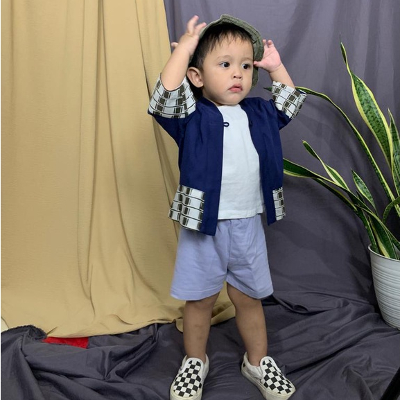 Xaluna / Baju anak laki-laki midel kimono / outer anak kecil / rayon twill premium / kimono batik