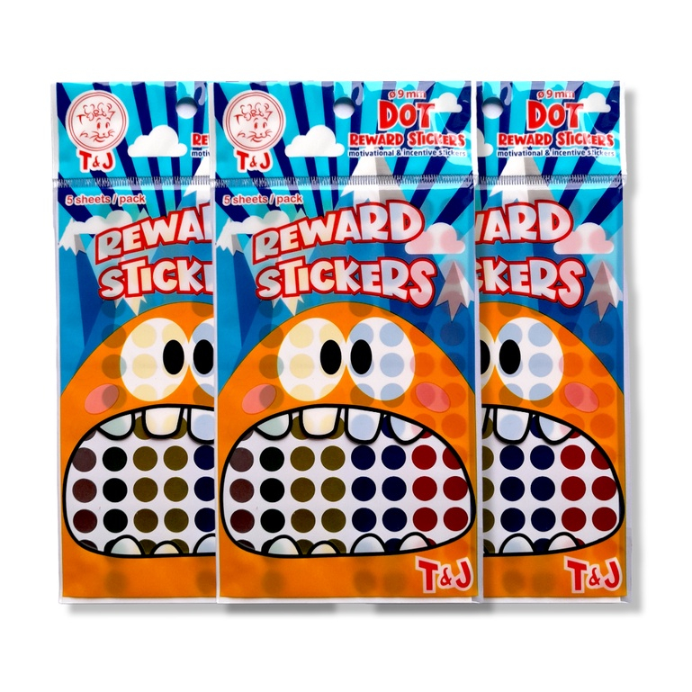 

DOT 9mm REWARD STICKER - Sticker DOT 09mm - TOM and JERRY [ 1 Pad ]