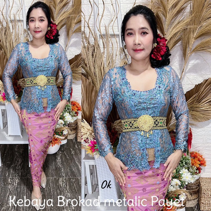 kebaya jadi brokad metalic