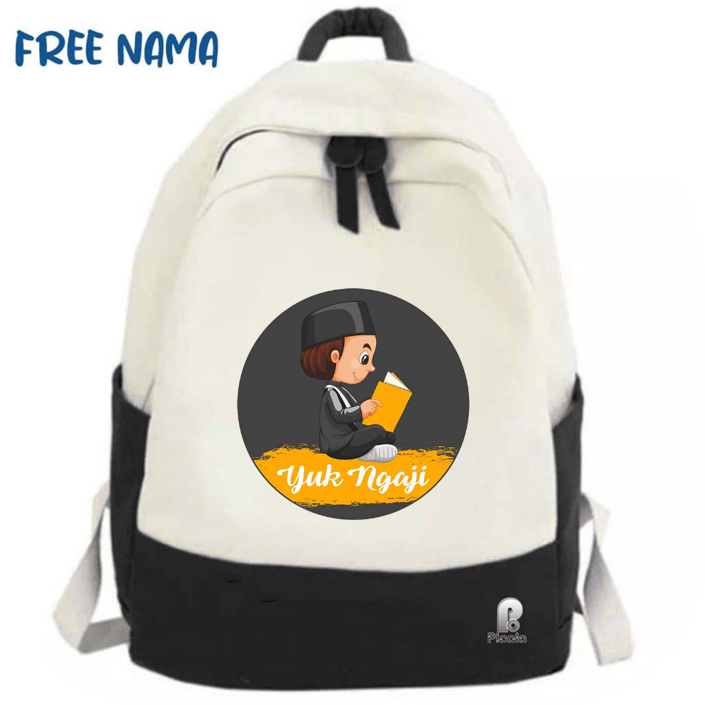 TAS RANSEL ANAK SEKOLAH/NGAJI MOTIF KARTUN YUK NGAJI