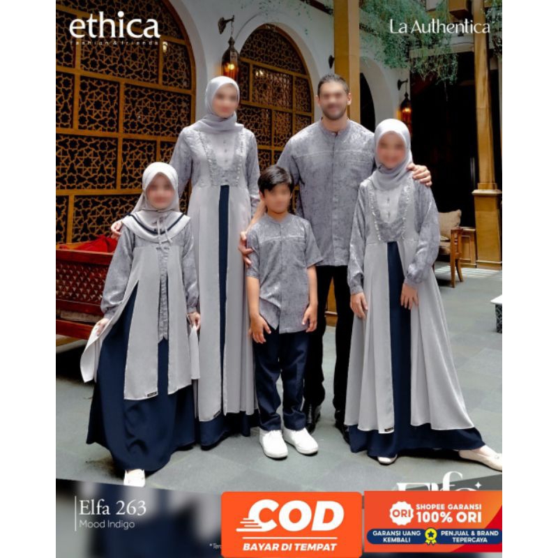 SARIMBIT ETHICA ELFA 263 MOOD INDIGO / SARIMBIT ETHICA TERBARU 2023 / SARIMBIT KELUARGA / BAJU COUPL