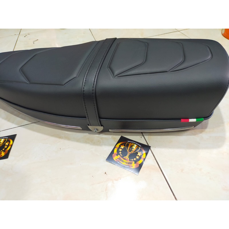 Jok Panjang Hitam Model Sport Vespa Bajay Vbb Super Sprint Px Ps Piaggio