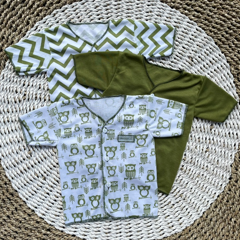 3 PCS Baju Lengan Pendek Bayi Bayi Atasan Bayi Baju Newborn Baju Bayi Baru Lahir Gift Bayi Hadiah Lahiran Bayi baju bayi lengan Pendek DNW BABY