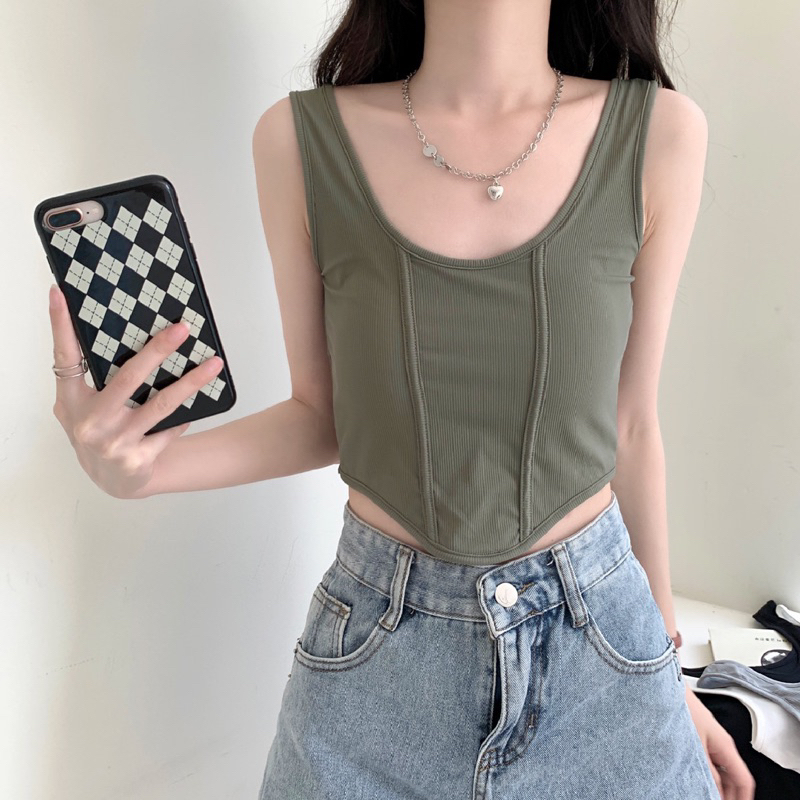 FW B1277 Atasan Tanktop Premium BKK Import With Cup Bra