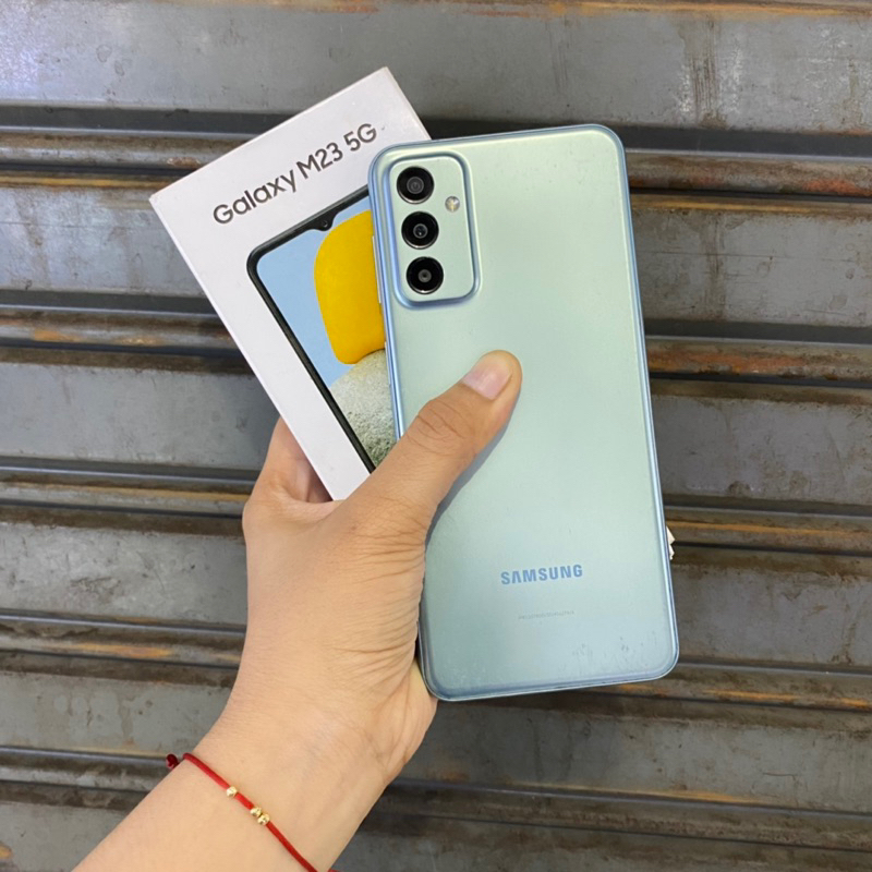 Samsung M23 5g 6/128gb second bekas pakai resmi sein normal fullset original dipesan