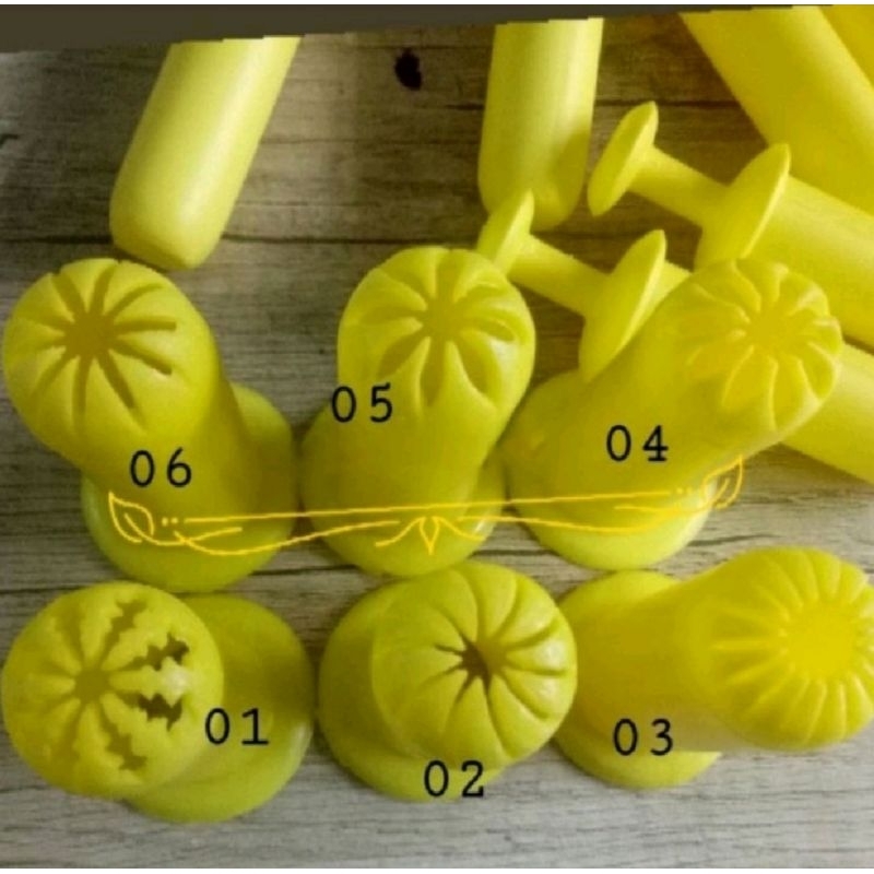 Spuit kue kering dorong cetakan kue kering plastik lokal