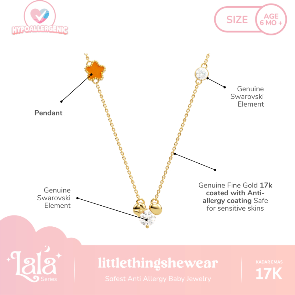 Set Jewelry Lala Mouse(Anting, Gelang, Kalung Anak)