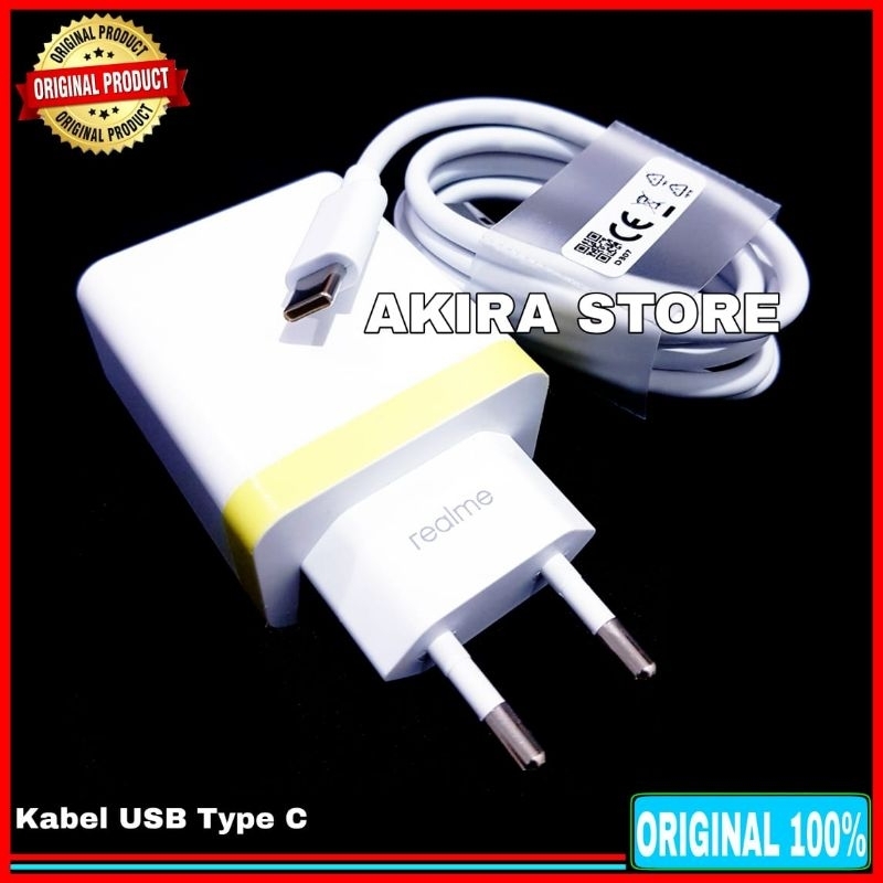 Charger Casan Realme DART CHARGE ORIGINAL 100% 33 Watt Type C