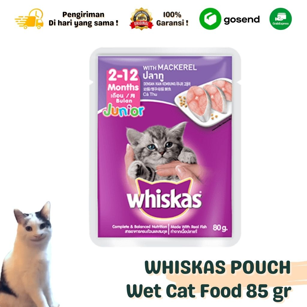 Makanan Basah Wet Cat Food WHISKAS 85 Gr All Variant