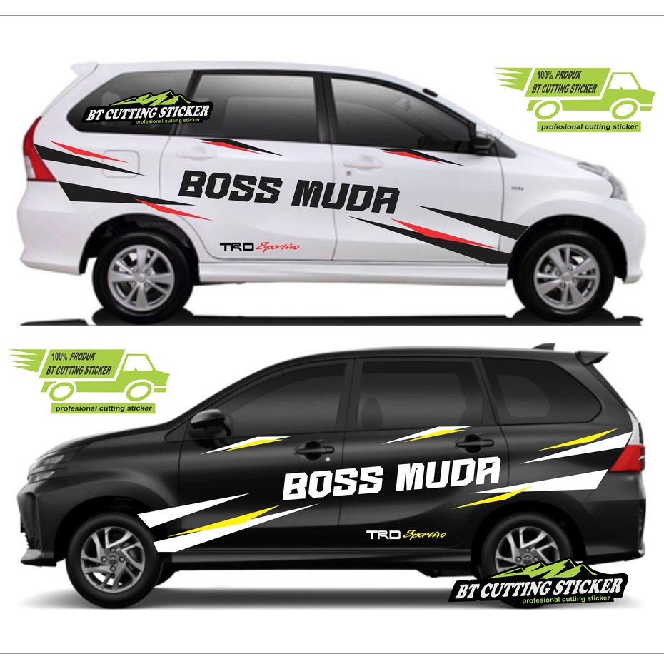 STIKER MOBIL AVANZA CUTTING STIKER AVANZA STIKER MOBIL TOYOTA AVANZA STIKER MOBIL AVANZA STICKER MOB