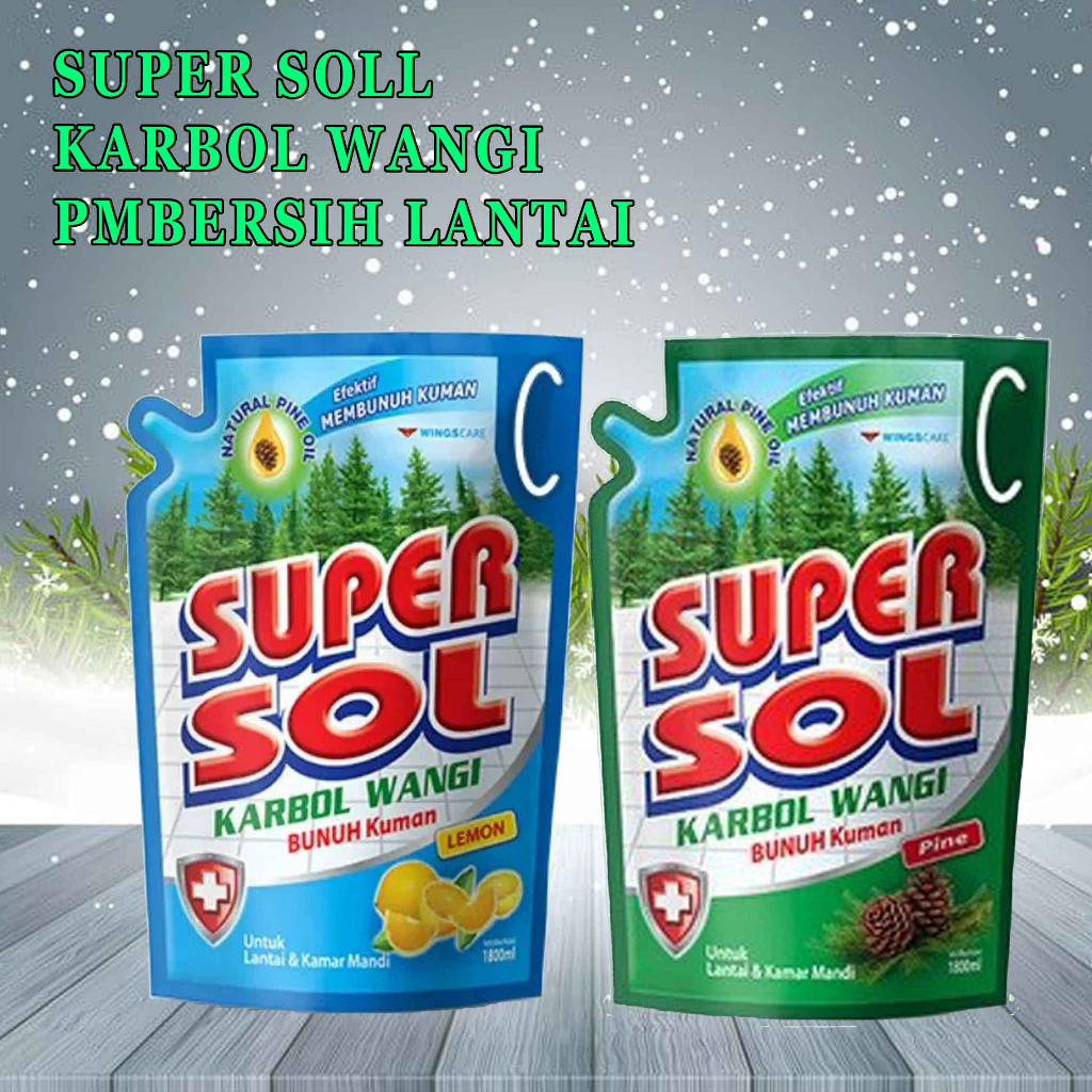 super sol / Karbol wangi / Pembersih Lantai / 1800ml