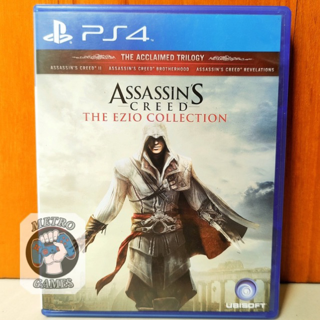 Assassins Creed The Ezio Collection Kaset PS4 Assassin Creed The Ezio Collection CD BD Game Games Playstation PS 4 5 Assasin Assasins Asasin asassin asasins ezio colection assassin's asassins valhalla origins odyssey black flag original ori ps4 ps5 asli