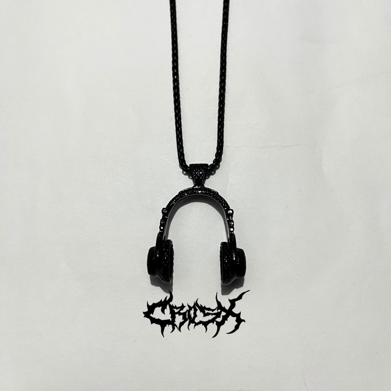 KALUNG SMILE BLACK NECKLACE / MULTILAYER PENDANT NECKLACE / KALUNG HEADPHONE HEAD CROSS SKULL CUBE DICE KALUNG COUPLE NECKLACE KALUNG RANTAI HIP HOP CHOKER KALUNG LIONTIN STYLE KOREA CHAIN NECKLACE KALUNG HITAM TITANIUM AESTHETIC KALUNG PRIA WANITA