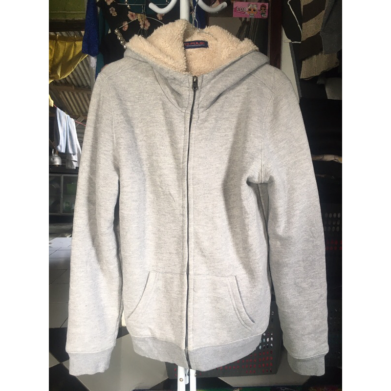 Jaket Hoodie Zipper Merk D-Pulse Second