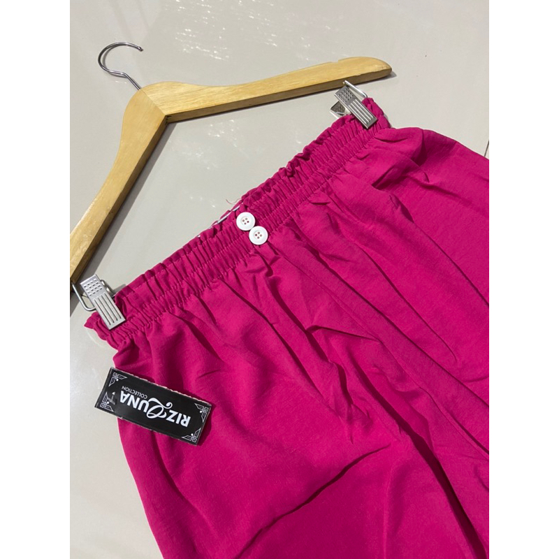 KULOT KANCING CRINKLE AIRLOW HIGHWAIST KANCING