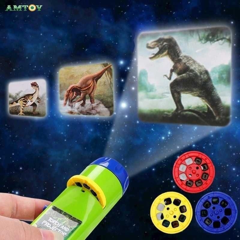 AMTOY Mainan Anak Projector Flashlight Animal with 3 Film - LTC726 Kado Hadiah Present