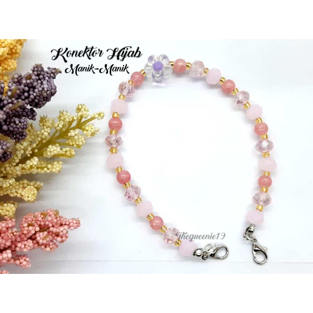 Konektor Masker Hijab / Konektor Masker Manik-Manik / Hijab Connector / Pengait Masker Hijab