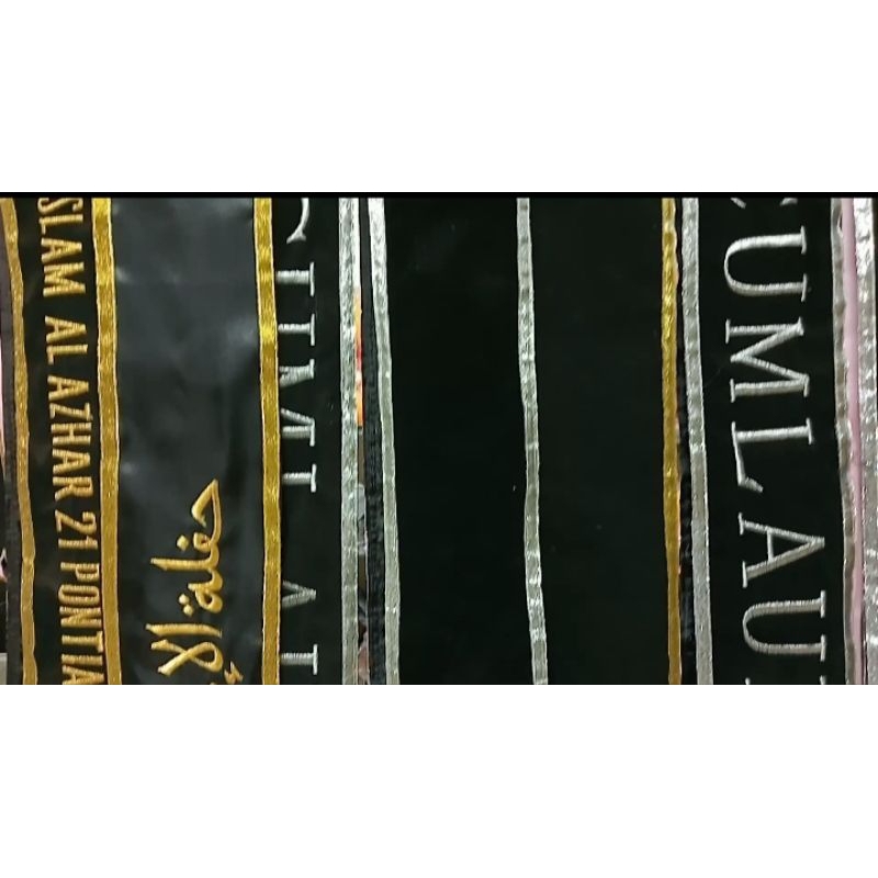 (1 HARI JADI ) Selempang wisuda beludru / Bludru SELEMPANG WISUDA BLUDRU /selempang wisuda murah / s