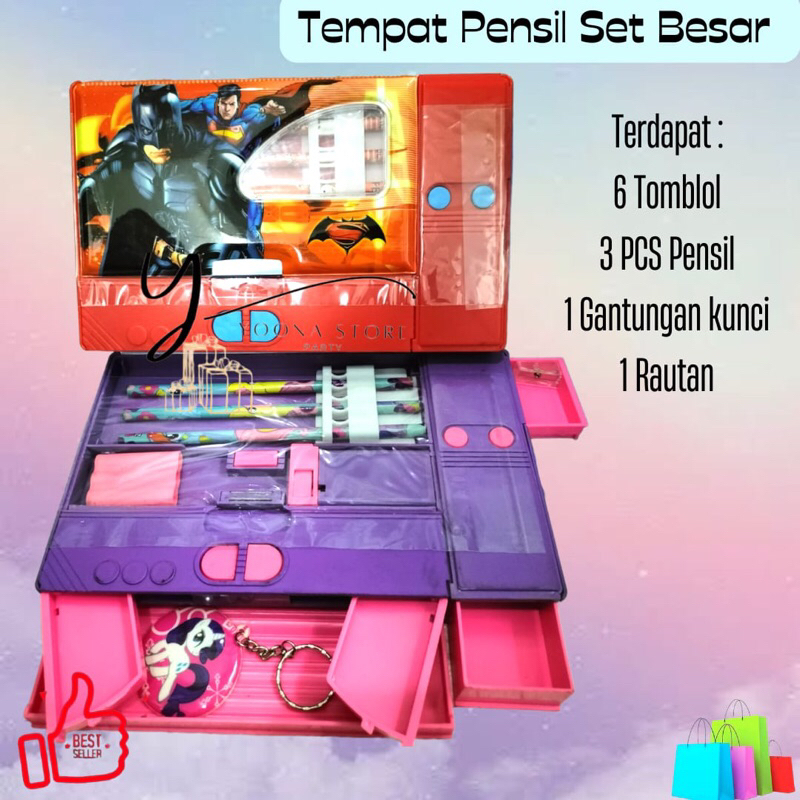 

Tempat pensil Tombol set / tempat Pen jumbo 178A