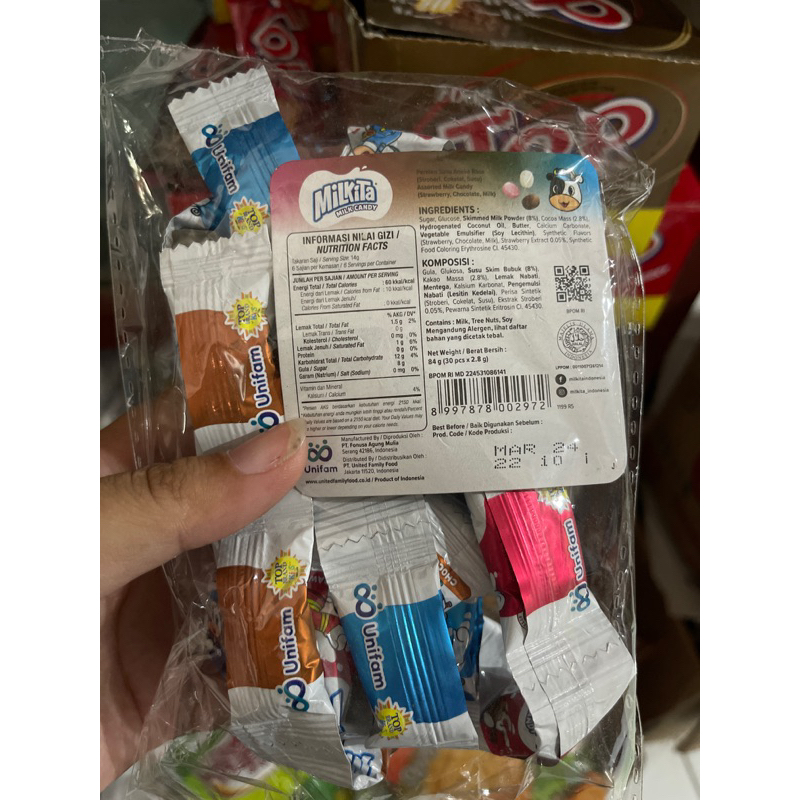 

permen milkita cola defancy split kemasan kecil renceng