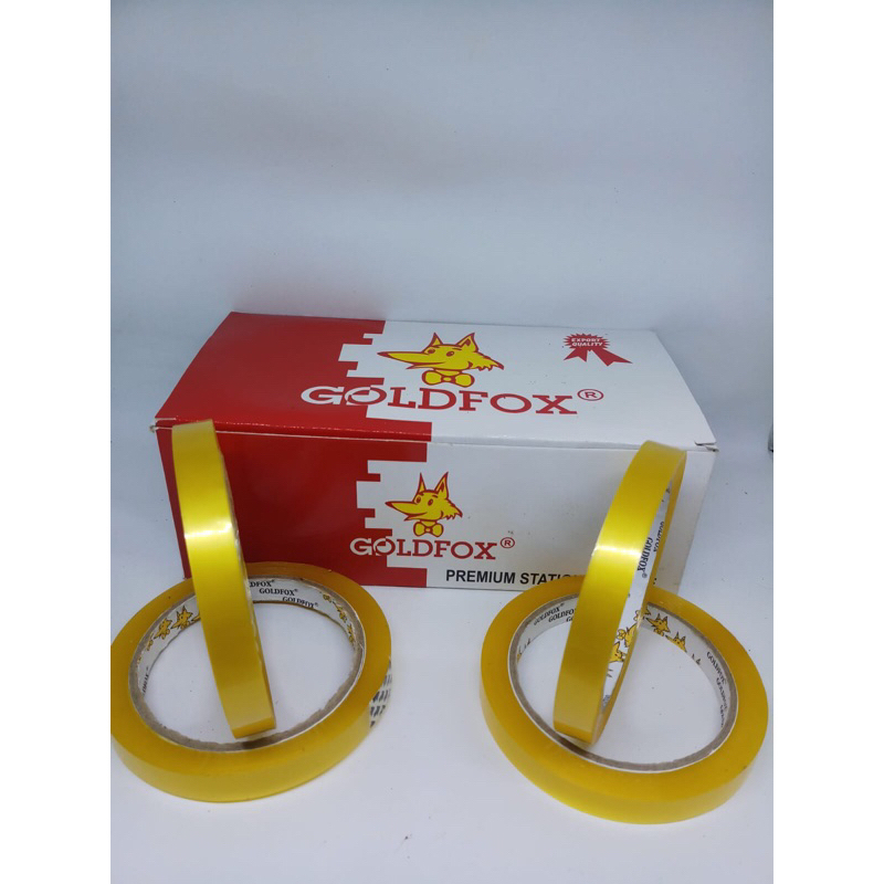 

isolasi goldfox asli lebar 12mm x 72Y panjang original asli 1 roll