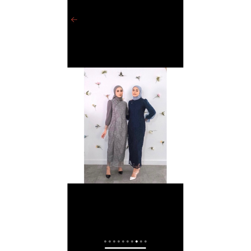 Preloved Maylen dress By Abinaya butik warna Ash