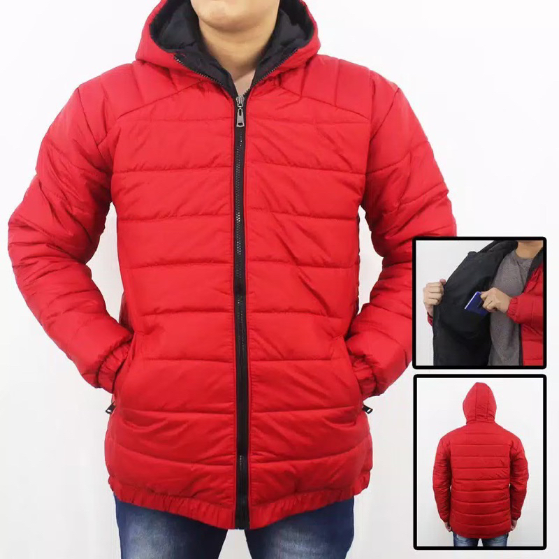 JAKET PUFFER TEBAL / JAKET MUSIM DINGIN / JAKET WINTER DISTRO MOTIF