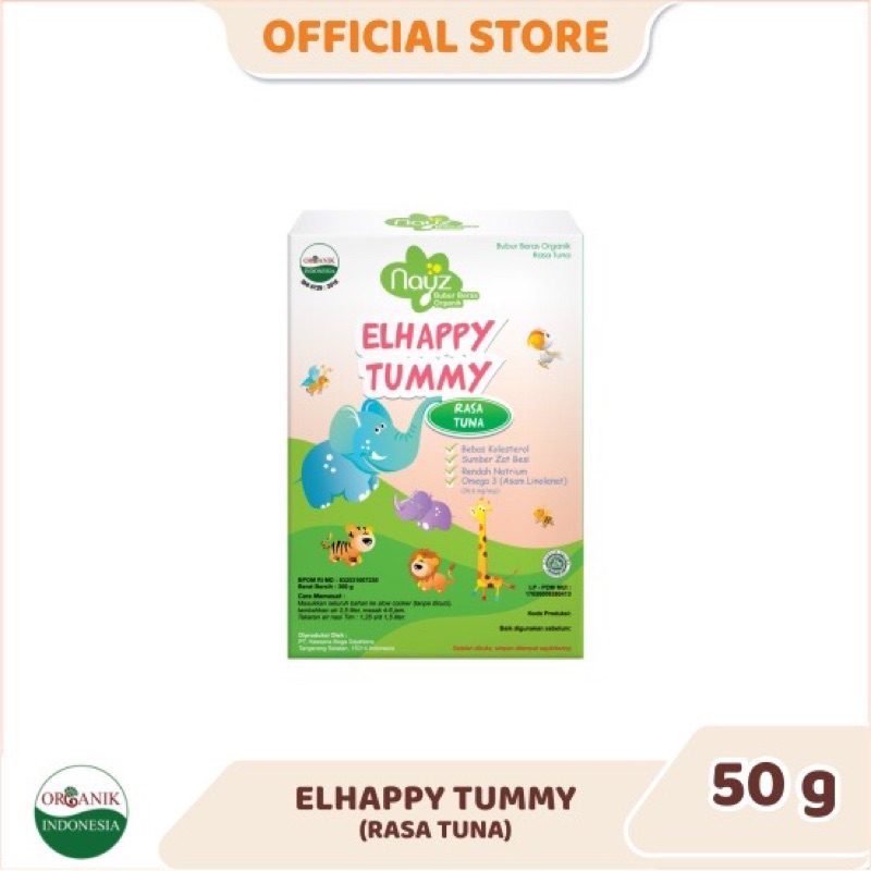 NAYZ Bubur Bayi Organik Baby Booster Organic Mpasi Penambah Nafsu Napsu Makan Berat Badan Anti GTM Tim Beras Tematik BB Laboost Lebrania Yummy Elhappy Tummy 275 50 g gr gram 275g 275gr 275gram 50g 50gr 50gram Nays 9 Bulan Homemade Halal 9+ Siap Masak