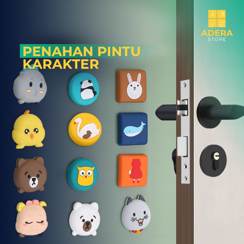 Pelindung pintu pengaman furniture Karakter Lucu Bumper Dinding Door Stopper