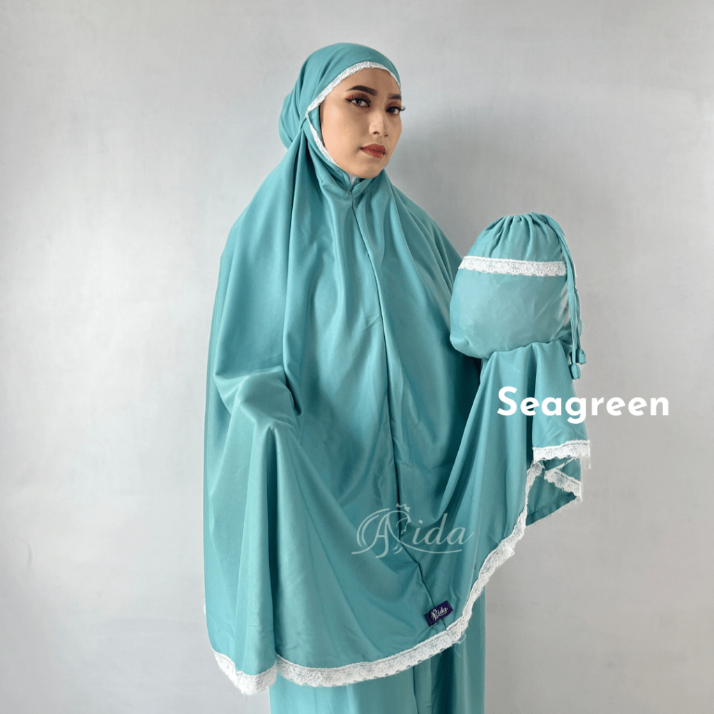 Mukena Polos Renda Premium Original Hijabbyaida