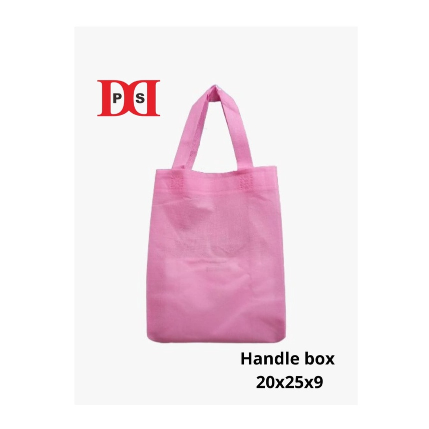 Goodie Bag Handle Tali Box uk 20 x 26 x 9 - tas Kain - Spunbond