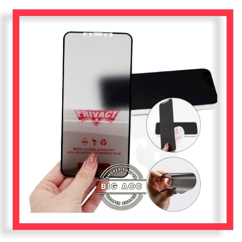 ( BIG CMS  ) Anti Gores Film Ceramic Matte Spy Privacy Anti Minyak Anti kepo Realme C35 C33 C31 C30 C25 C25Y C25S C21 C21Y C20 C20A C17 C15 C12 C11 C3 C2 C1 Realme 2 PRO 3 PRO 5 5i 5S 5 PRO 6 6i 6S 7 7i 7 PRO 8 8i 8 PRO 9 PRO PLUS