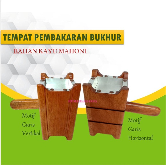 Tempat Bakar Bukhur | Bakar Dupa mabkharah | Bahan Kayu Mahoni Kualitas Bagus Berat dan Kuat