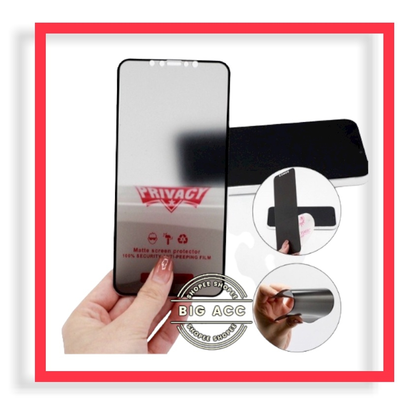 ( BIG CMS ) Anti Gores Film Ceramic Matte Spy Privacy Anti Minyak Anti kepo Xiaomi Redmi Note 11 4G 11 5G 11 PRO 11 PRO+ 10 10S 10 PRO 10 PRO 5G 9 9 PRO 8 8 PRO 7 7 PRO 5 5 PRO