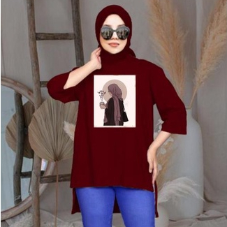 FC - TUNIK BASIC OVERSIZE WANITA HIJAB'S VARIASI 0400 DTF