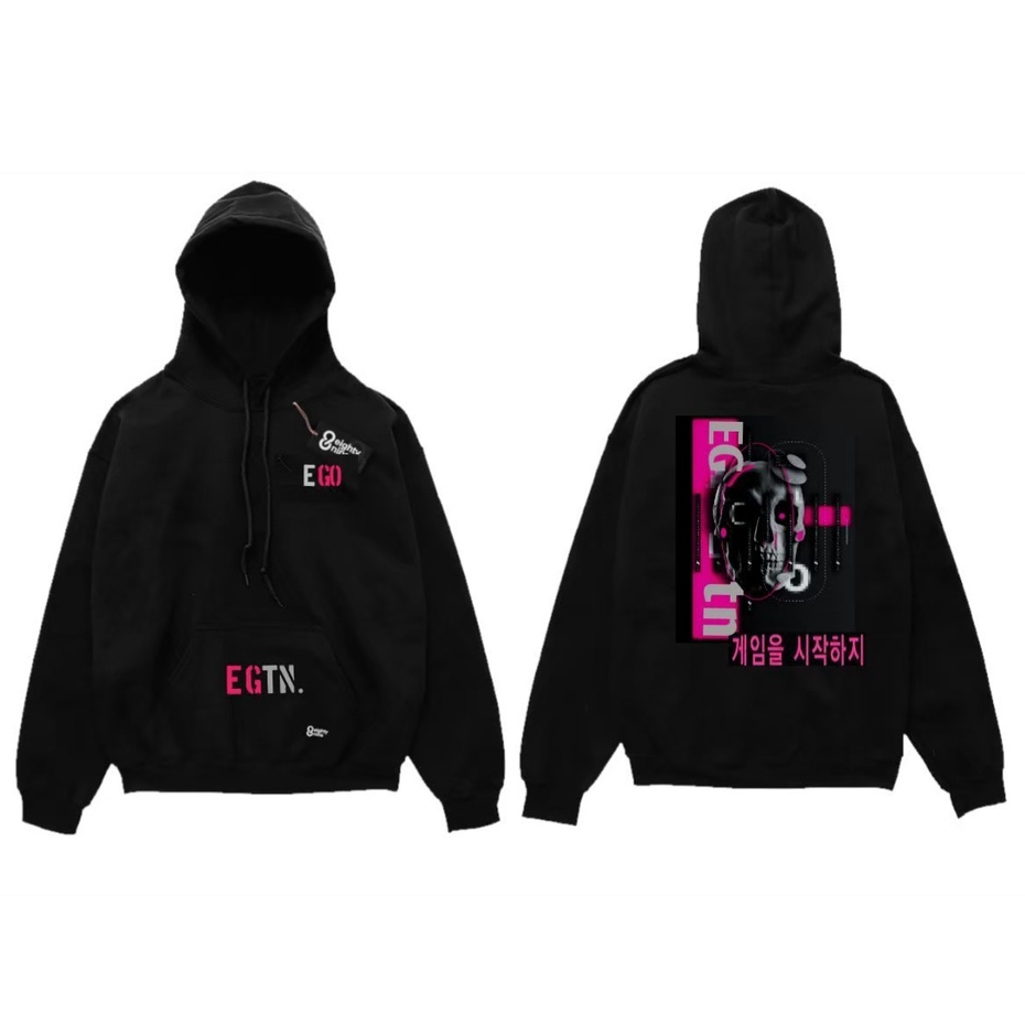 Sweater Hoodie Eighty Nine Warna Hitam Gambar Belakang / Hoodie Pria Distro Original Eighty Nine / Jaket Sweater Katun Fleece Tebal / Sweater Atlethis Pria Wanita Unisex Terlaris