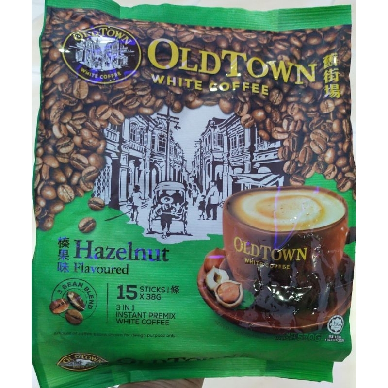 

OLD TOWN White Coffee HAZELNUT 15 stick